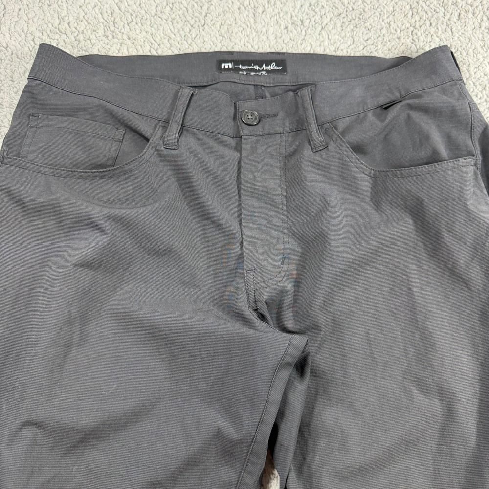 Travis Mathew Mens Black Performance Golf‎ Pants Straight Leg Stretch Size 31x32